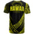 Hawaii T Shirt Yellow Polynesian Patterns Sport Style - Polynesian Pride