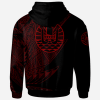 Tahiti Hoodie Legends Are Born In Red Color - Polynesian Pride