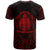 Nauru T Shirt Nauru Seal Tribal Red Color Patterns - Polynesian Pride