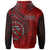 Northern Mariana Islands Hoodie Red Polynesian Patterns Best CNMI Ever - Polynesian Pride