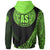 American Samoa Hoodie Green Polynesian Patterns Sport Style - Polynesian Pride