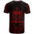 Samoa T Shirt Samoan Seal Tribal Red Color Patterns - Polynesian Pride