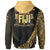 Fiji Hoodie Gold Polynesian Patterns Sport Style - Polynesian Pride