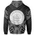 Palau Zip Hoodie Palau Seal Black Tribal Patterns - Polynesian Pride