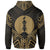 New Caledonia Hoodie New Caledonia Seal Gold Tribal Patterns - Polynesian Pride