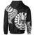 Tahiti Custom Zip Hoodie Tahiti Tatau White Patterns - Polynesian Pride