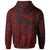 American Samoa Hoodie Fagasa Polynesian Red Patterns - Polynesian Pride