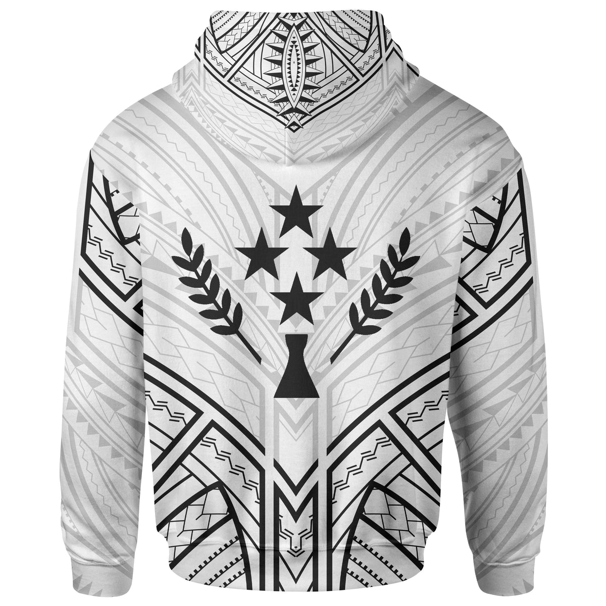 Kosrae State Hoodie Kosrae State Seal Tribal Patterns - Polynesian Pride