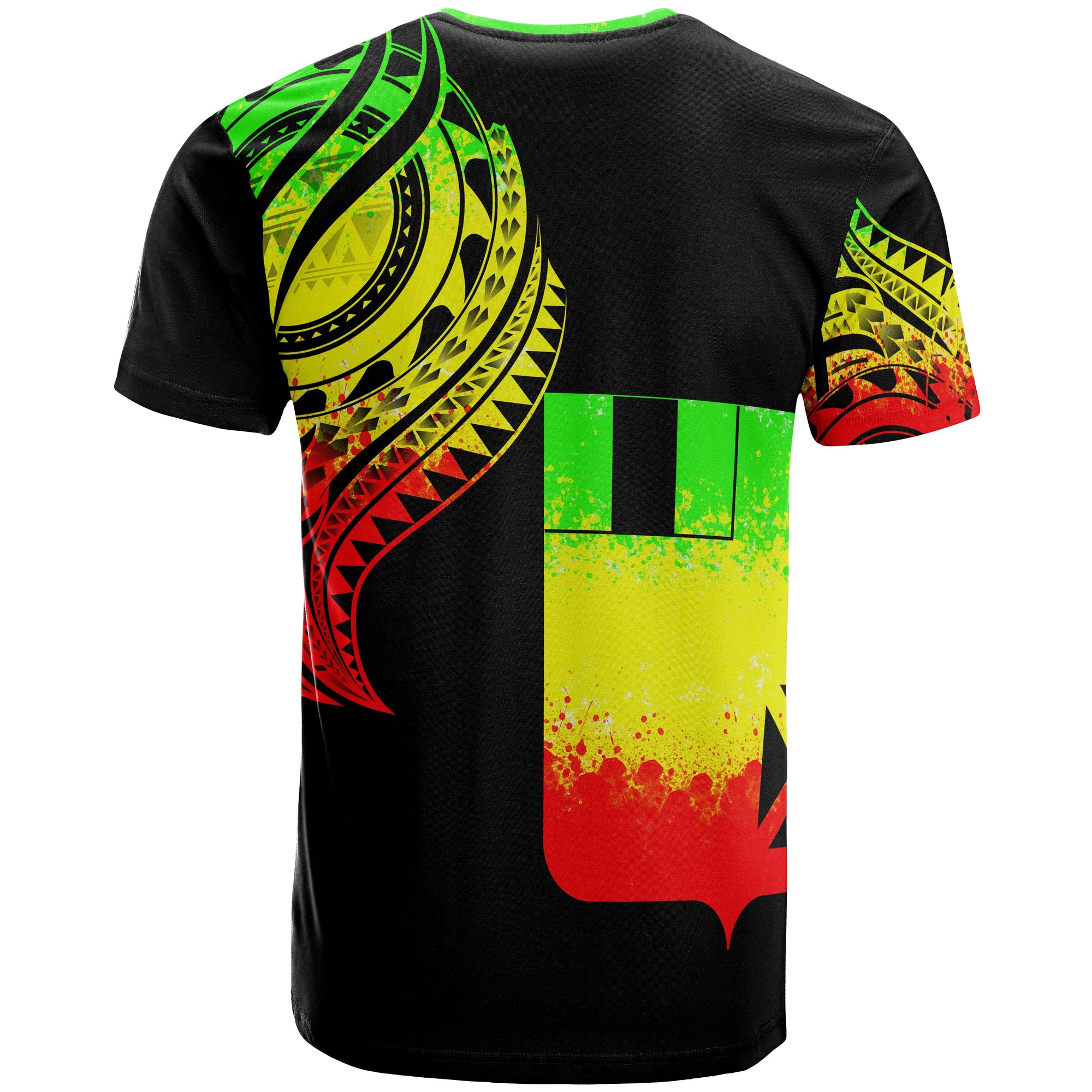 Wallis and Futuna Custom T Shirt Wallis and Futuna Tatau Reggae Patterns Unisex Black - Polynesian Pride