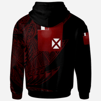 Wallis & Futuna Hoodie Legends Are Born In Red Color - Polynesian Pride