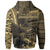 American Samoa Zip Hoodie Nuuuli Polynesian Gold Patterns - Polynesian Pride