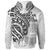 American Samoa Zip Hoodie Black Polynesian Patterns Best American Samoa Ever - Polynesian Pride