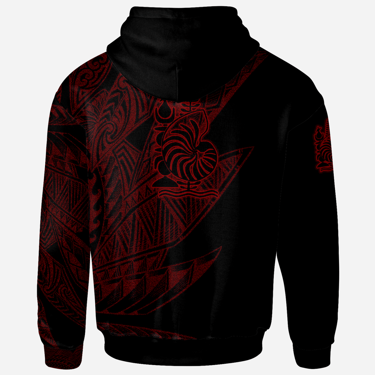 New Caledonia Zip Hoodie Legends Are Born In Red Color - Polynesian Pride