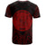 Niue T Shirt Niue Seal Tribal Red Color Patterns - Polynesian Pride