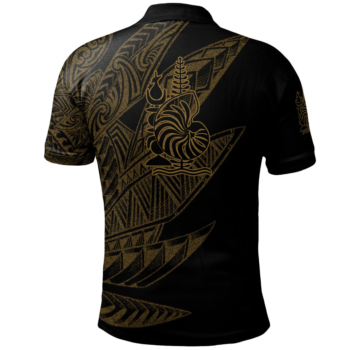 New Caledonia Islands Polo Shirt Legends Are Born In Gold Color - Polynesian Pride