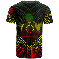 Cook Islands T Shirt Polynesian Seal Tribal Reggae Color Patterns - Polynesian Pride