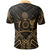 Cook Islands Polo Shirt Kuki Airani Seal Gold Tribal Patterns - Polynesian Pride