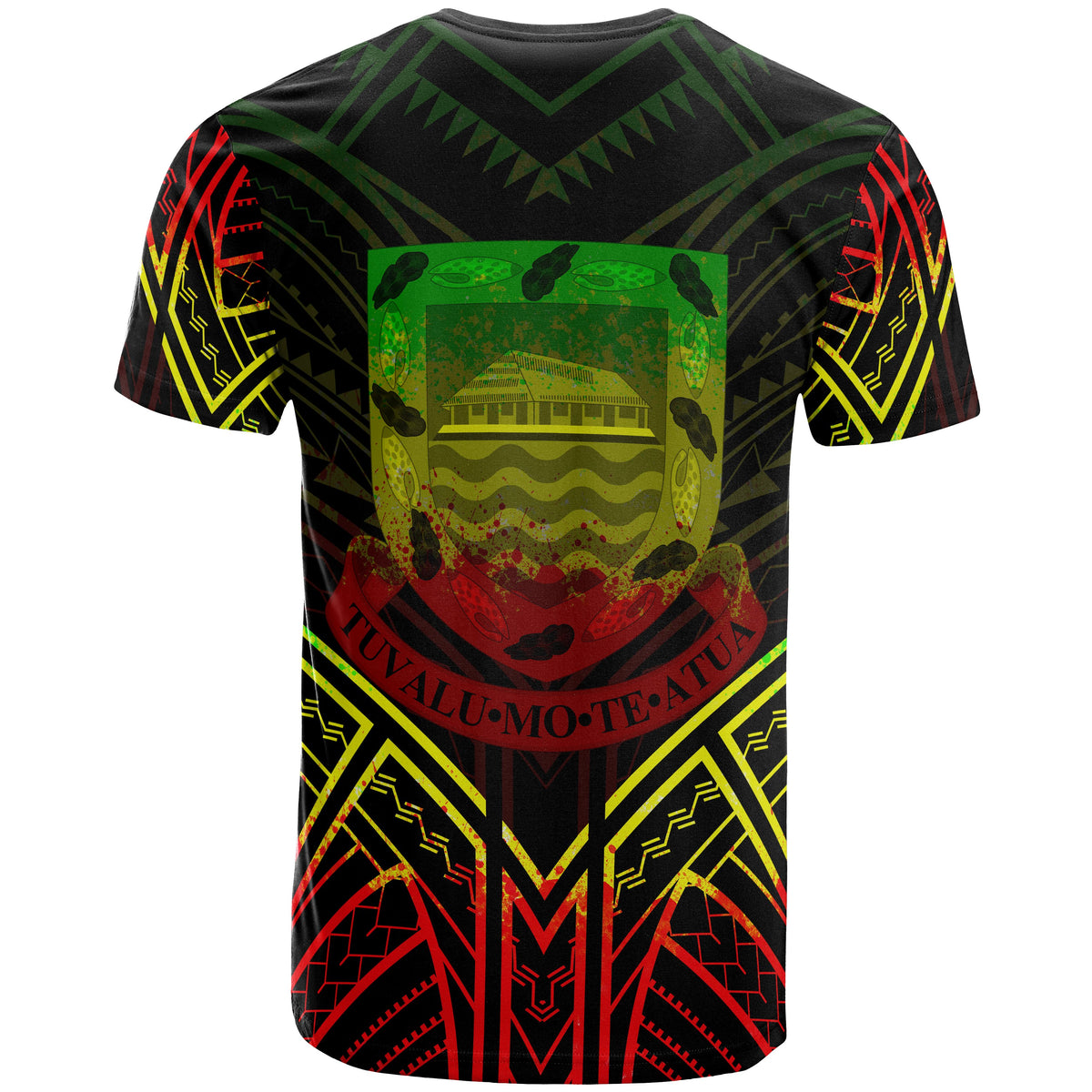 Tuvalu T Shirt Tuvaluan Seal Tribal Reggae Color Patterns - Polynesian Pride