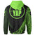 Yap State Zip Hoodie Green Polynesian Patterns Sport Style - Polynesian Pride