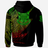 Tuvalu Zip Hoodie Legends Are Born In Reggae Color - Polynesian Pride