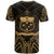 Samoa T Shirt Samoan Seal Tribal Gold Color Patterns - Polynesian Pride