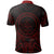 Palau Polo Shirt Palau Seal Red Tribal Patterns - Polynesian Pride