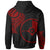 Yap State Zip Hoodie Yap State Tatau Red Patterns With Coat of Arms - Polynesian Pride