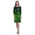 Polynesian Rhea Loose Round Neck Dress - Black Turtle Green Women Green - Polynesian Pride