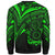 Cook Islands Sweatshirt - Cross Style Green Color - Polynesian Pride