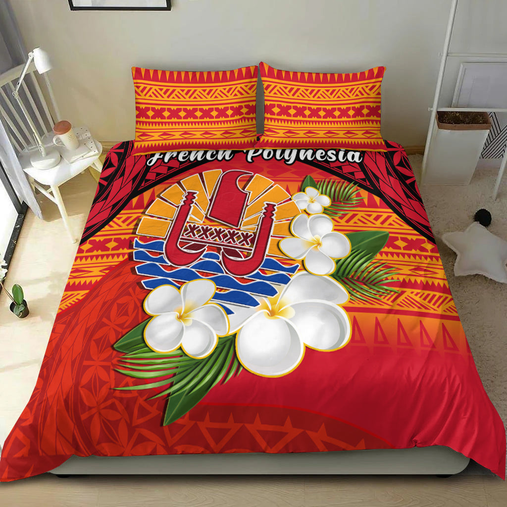 French Polynesia Bedding Set Happy Internal Autonomy Day Special Version LT14 Red - Polynesian Pride