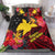 Papua New Guinea Bedding Set Bird of Paradise LT13 Black - Polynesian Pride