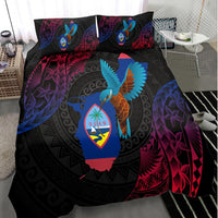 Guam Bedding Set - KingFisher Bird With Map - Polynesian Pride