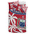 Samoa Bedding Set Samoan Coat Of Arms With Coconut Red Style LT14 - Polynesian Pride