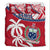 Samoa Bedding Set Samoan Coat Of Arms With Coconut Red Style LT14 - Polynesian Pride