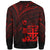 Fiji Sweatshirt - Cross Style Red Color - Polynesian Pride