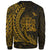 Fiji Sweatshirt - Wings Style Gold Color - Polynesian Pride