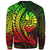 French Polynesia Sweatshirt - Wings Style Reggae Color - Polynesian Pride