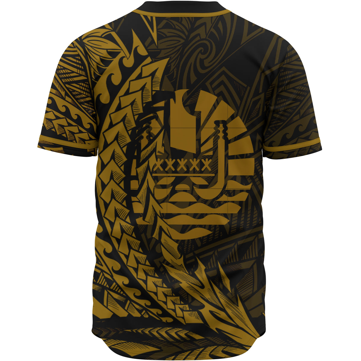 French Polynesia Baseball Shirt - Wings Style - Polynesian Pride