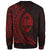 Guam Sweatshirt - Wings Style Red Color - Polynesian Pride