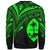 Guam Sweatshirt - Cross Style Green Color - Polynesian Pride