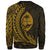 Guam Sweatshirt - Wings Style Gold Color - Polynesian Pride