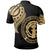 Northern Mariana Islands Polo Shirt Tatau Gold Patterns With Coat Of Arms - Polynesian Pride