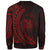 Hawaii Sweatshirt - Wings Style Red Color - Polynesian Pride