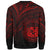 Hawaii Sweatshirt - Cross Style Red Color - Polynesian Pride