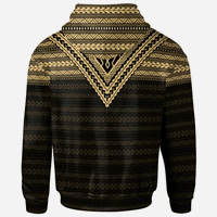 Saipan All Over Zip up Hoodie Gold Version - Polynesian Pride
