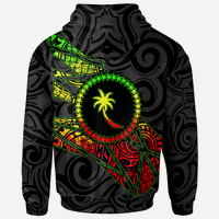 Chuuk States All Over Hoodie Reggae Color Broken Style - Polynesian Pride