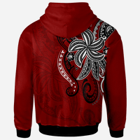 Hawaii Kanaka Maoli Zip Hoodie Abstract Style - Polynesian Pride