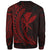 Hawaii Kanaka Maoli Custom Personalised Sweatshirt - Wings Style Red Color - Polynesian Pride