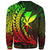 Hawaii Kanaka Maoli Sweatshirt - Wings Style Reggae Color - Polynesian Pride