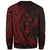 Kosrae Sweatshirt - Wings Style Red Color - Polynesian Pride